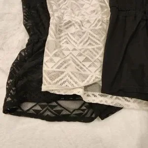 Miken | Swim | Swim Cover Up 3 Medium 2 Black White Used | Poshmark